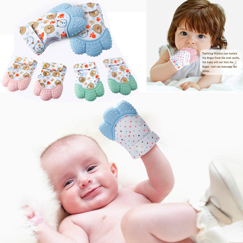 Teething Mitten Baby - قفاز تنعيم تسنين الطفل، قفاز تسنين