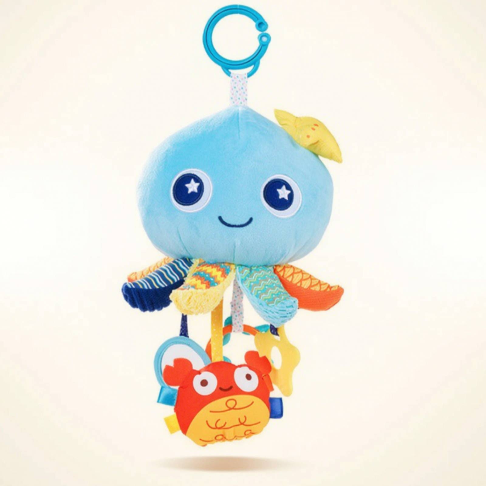 Baby Teethers - لعبة أخطبوط ناعمة محشوة مع عضاضة
