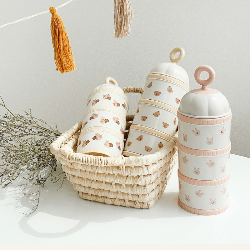 Baby Products Distributor - لطيف الدب الحليب مسحوق صندوق الطفل