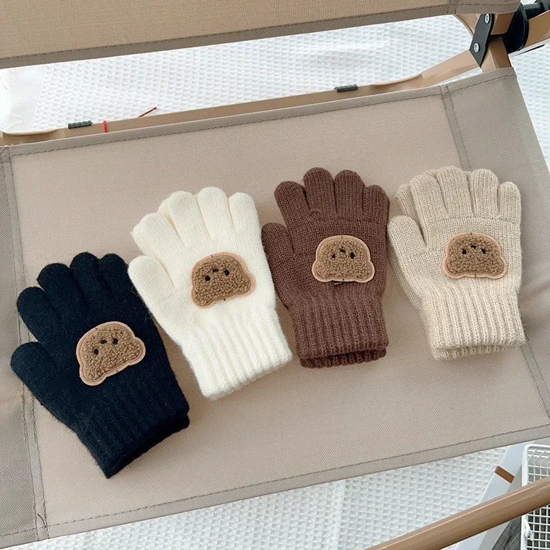 Teething Mitten Baby - 3-7Y طفل الكرتون الدب القفازات شتاء
