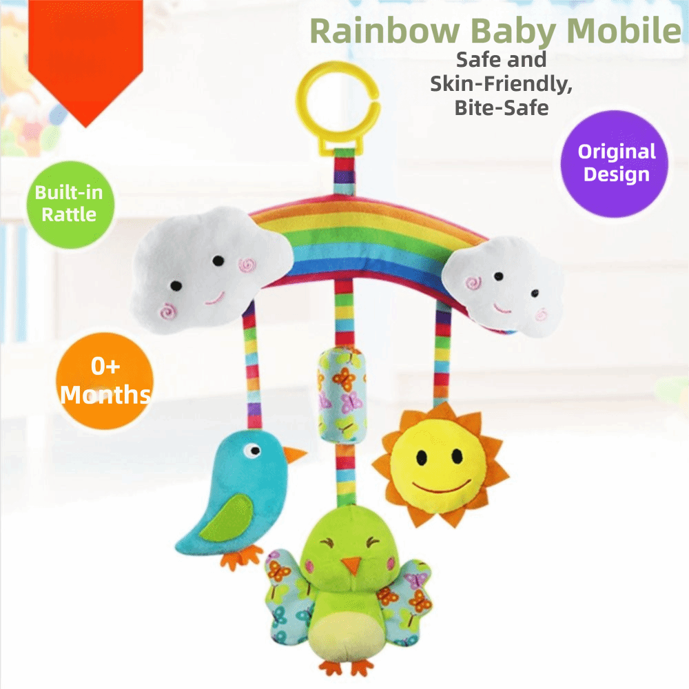 Baby Teethers - هدية: خشخيشات حيوانات ناعمة حسية للأطفال،
