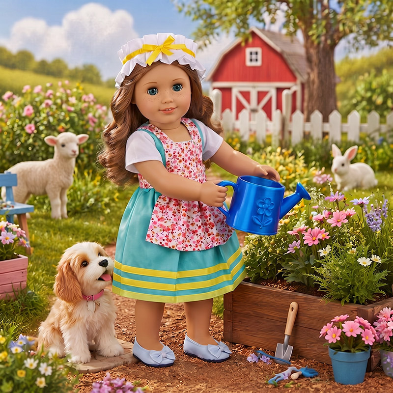 Baby Products Shop - دمية أمريكية بطول 18 بوصة وملحقات
