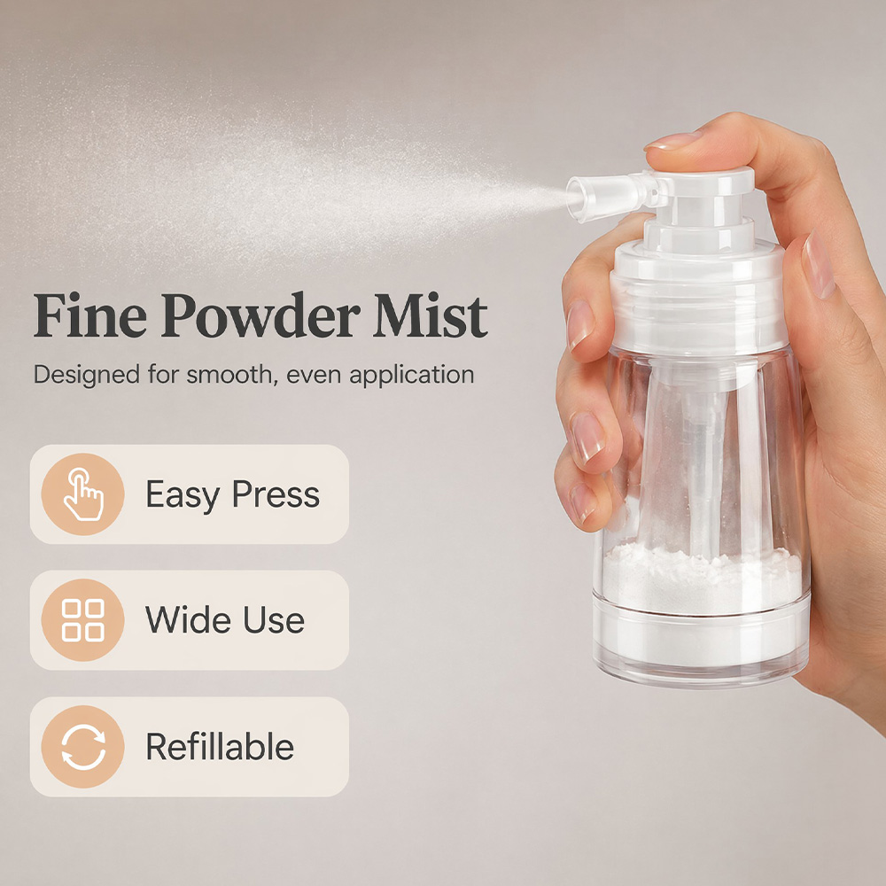 زجاجة رش مسحوق جاف بسعة 140 مل - مراجعة Baby Products Distributor وسعره