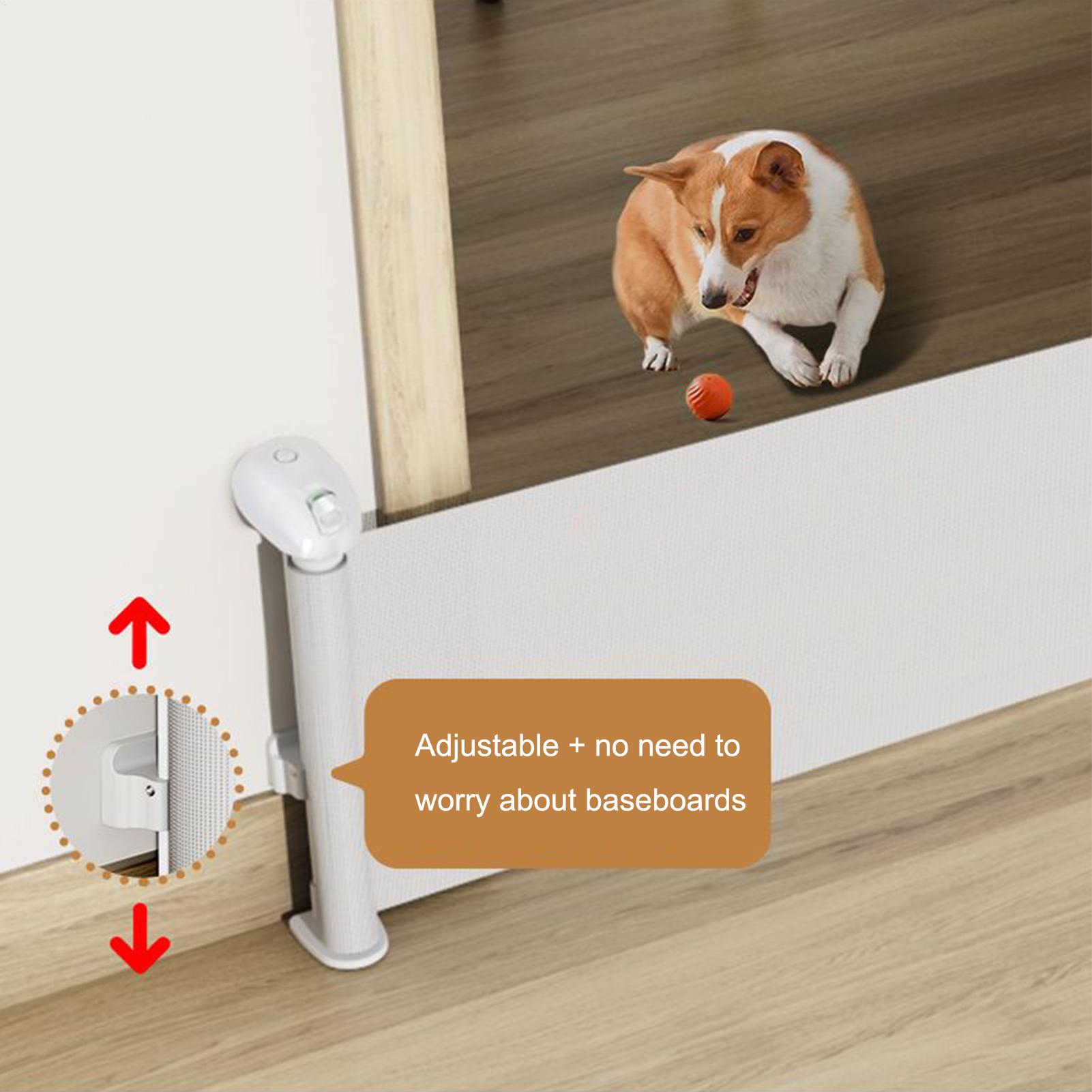 قابل للسحب بوابة الكلب 17.7x59 - مراجعة Baby Gate Stairs وسعره