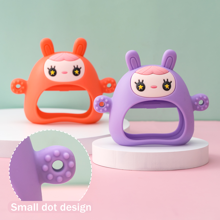 عضاضة سيليكون ملونة للأطفال ،  - مراجعة Teething Mitten Baby وسعره