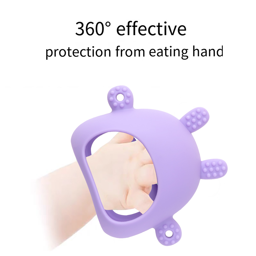 عضاضة سيليكون ملونة للأطفال ،  - مراجعة Teething Mitten Baby وسعره